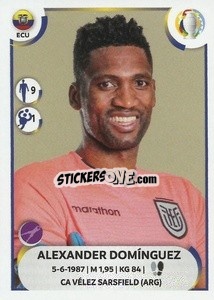 Sticker Alexander Domínguez - CONMEBOL Copa América 2021
 n. ECU4 - Panini