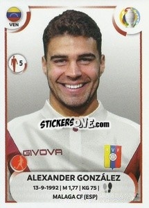 Sticker Alexander González - CONMEBOL Copa América 2021
 n. VEN7 - Panini