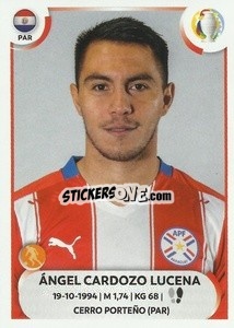 Sticker Ángel Cardozo Lucena - CONMEBOL Copa América 2021
 - Panini
