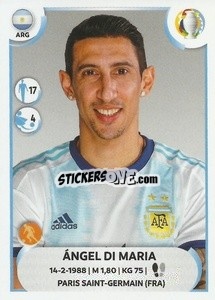 Sticker Ángel Di Maria - CONMEBOL Copa América 2021
 n. ARG15 - Panini