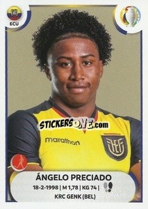 Sticker Ángelo Preciado - CONMEBOL Copa América 2021
 - Panini