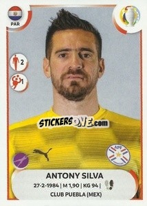 Sticker Antony Silva - CONMEBOL Copa América 2021
 n. PAR4 - Panini