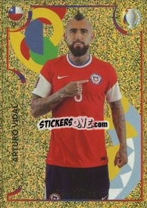 Sticker Arturo Vidal - CONMEBOL Copa América 2021
 n. CHI16 - Panini