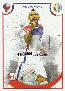 Sticker Arturo Vidal (Chile) - CONMEBOL Copa América 2021
 n. GOL6 - Panini