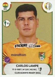Sticker Carlos Lampe - CONMEBOL Copa América 2021
 n. BOL5 - Panini