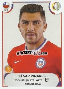 Sticker César Pinares - CONMEBOL Copa América 2021
 n. CHI19 - Panini
