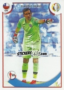 Sticker Claudio Bravo (Chile) - CONMEBOL Copa América 2021
 n. M3 - Panini