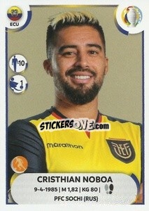 Sticker Cristhian Noboa - CONMEBOL Copa América 2021
 n. ECU21 - Panini