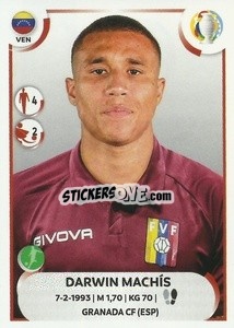 Sticker Darwin Machís - CONMEBOL Copa América 2021
 n. VEN24 - Panini