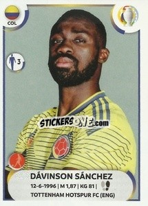 Sticker Dávinson Sánchez - CONMEBOL Copa América 2021
 n. COL8 - Panini
