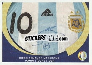 Sticker Diego Armando Maradona - Icon - CONMEBOL Copa América 2021
 - Panini