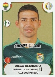 Sticker Diego Bejarano - CONMEBOL Copa América 2021
 - Panini