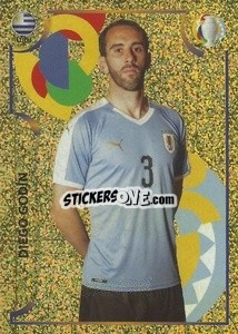 Sticker Diego Godín - CONMEBOL Copa América 2021
 n. URU16 - Panini