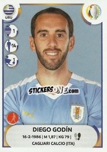 Cromo Diego Godín - CONMEBOL Copa América 2021
 - Panini