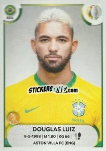 Sticker Douglas Luiz - CONMEBOL Copa América 2021
 n. BRA12 - Panini