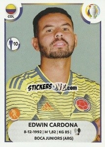 Cromo Edwin Cardona - CONMEBOL Copa América 2021
 - Panini