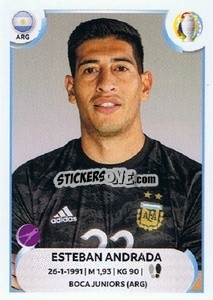 Sticker Esteban Andrada - CONMEBOL Copa América 2021
 n. ARG5 - Panini