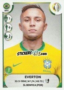 Sticker Everton - CONMEBOL Copa América 2021
 n. BRA20 - Panini