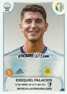 Sticker Exequiel Palacios - CONMEBOL Copa América 2021
 n. ARG12 - Panini
