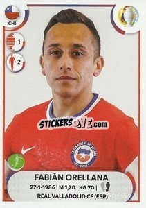 Sticker Fabián Orellana - CONMEBOL Copa América 2021
 - Panini