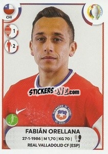 Sticker Fabián Orellana - CONMEBOL Copa América 2021
 n. CHI22 - Panini