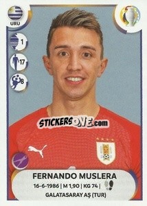 Sticker Fernando Muslera - CONMEBOL Copa América 2021
 n. URU4 - Panini