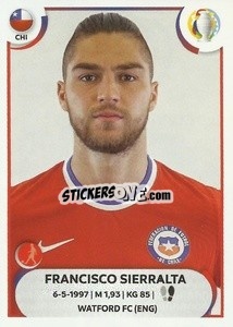 Sticker Francisco Sierralta - CONMEBOL Copa América 2021
 n. CHI10 - Panini