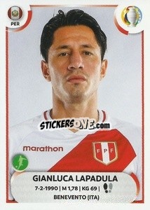 Sticker Gianluca Lapadula - CONMEBOL Copa América 2021
 n. PER24 - Panini