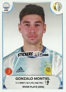 Sticker Gonzalo Montiel - CONMEBOL Copa América 2021
 - Panini