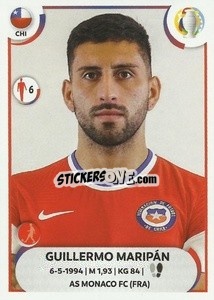 Sticker Guillermo Maripán - CONMEBOL Copa América 2021
 n. CHI9 - Panini