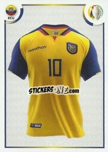 Sticker Home shirt - CONMEBOL Copa América 2021
 n. ECU25 - Panini