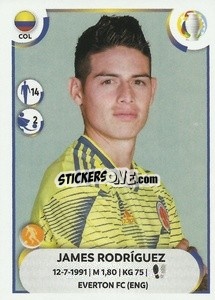 Sticker James RodrÍguez - CONMEBOL Copa América 2021
 n. COL20 - Panini