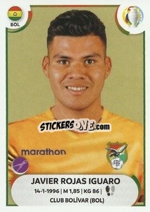 Sticker Javier Rojas Iguaro - CONMEBOL Copa América 2021
 - Panini