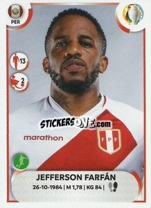 Figurina Jefferson Farfán - CONMEBOL Copa América 2021
 - Panini