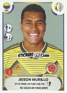 Sticker Jeison Murillo - CONMEBOL Copa América 2021
 n. COL10 - Panini