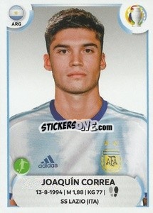 Sticker Joaquín Correa - CONMEBOL Copa América 2021
 n. ARG19 - Panini