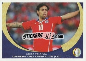 Sticker Jorge Valdivia - Conmebol Copa America 2015 - CONMEBOL Copa América 2021
 n. LE13 - Panini