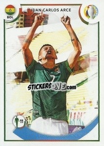 Sticker Juan Carlos Arce (Bolivia) - CONMEBOL Copa América 2021
 n. M14 - Panini