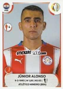 Sticker Júnior Alonso - CONMEBOL Copa América 2021
 n. PAR5 - Panini
