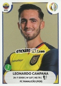 Sticker Leonardo Campana - CONMEBOL Copa América 2021
 n. ECU23 - Panini