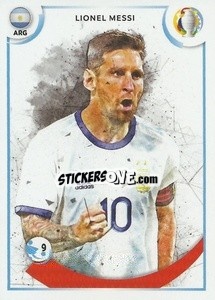 Sticker Lionel Messi (Argentina) - CONMEBOL Copa América 2021
 n. GOL3 - Panini