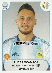 Sticker Lucas Ocampos - CONMEBOL Copa América 2021
 - Panini