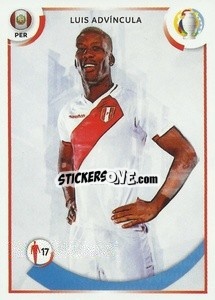Sticker Luis Advíncula (Peru) - CONMEBOL Copa América 2021
 n. M7 - Panini