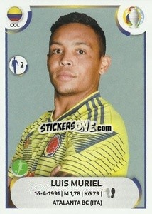 Sticker Luis Muriel - CONMEBOL Copa América 2021
 - Panini