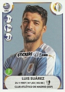 Sticker Luis Suárez - CONMEBOL Copa América 2021
 n. URU20 - Panini