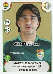 Sticker Marcelo Moreno - CONMEBOL Copa América 2021
 n. BOL24 - Panini