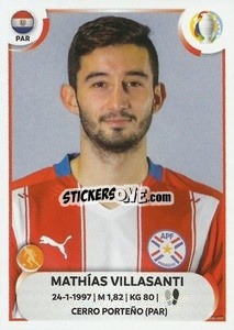 Sticker Mathías Villasanti - CONMEBOL Copa América 2021
 n. PAR13 - Panini
