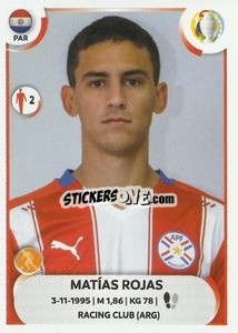 Sticker Matías Rojas - CONMEBOL Copa América 2021
 n. PAR15 - Panini