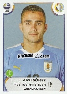 Sticker Maxi Gómez - CONMEBOL Copa América 2021
 n. URU22 - Panini
