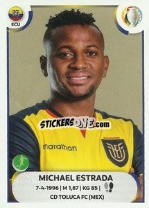 Sticker Michael Estrada - CONMEBOL Copa América 2021
 n. ECU24 - Panini